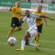 Batista shooting a goal