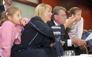 Kristina Yushchenko, Yekaterina Yushchenko, Viktor Yushchenko and Sofiya Yushchenko