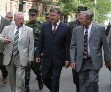 Visit of secretary of defence of Ukraine of Anatoliy Grytsenko to Dnepropetrovsk