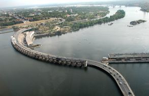 The Dnieper hydroelectric power station of V. I. Lenin
