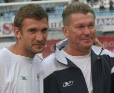 Andrey Shevchenko and Oleg Blokhin