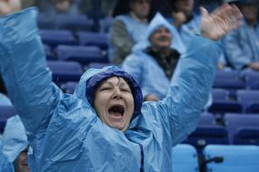 Fan of football combined team of Ukrainian Parliament