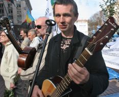 Action of protest of the Ukrainian performers «Stolen song»