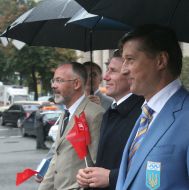 Viktor Korzh, Sergey Bubka and Dmitry Tabachnik