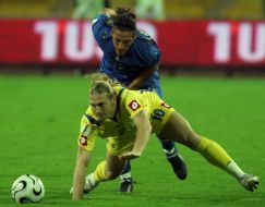 Andrey Voronin and Mauro Camoranesi