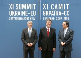 Jose Socrates, Viktor Yushchenko and Jose Manuel Barrosu