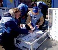 Action of Party of regions in Kharkov