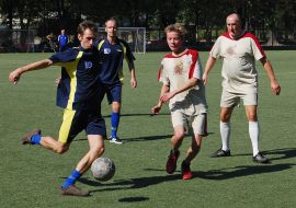 Friendly meeting on football between the theater of Russian drama and Maluy theater
