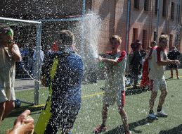 Friendly meeting on football between the theater of Russian drama and Maluy theater