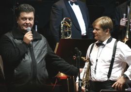 Ігор Бутман та Петро Порошенко