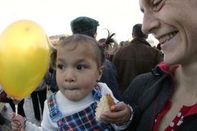 Girl with a yellow ball