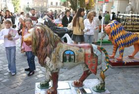 “Parade of lions” in Lvov