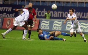 Soccer. The match of Dynamo (Kiev) - Dnepr