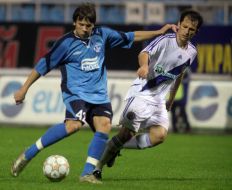 Soccer. The match of Dynamo (Kiev) - Dnepr