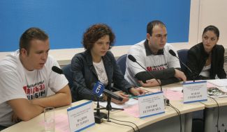 Прес-конференція членів Громадського комітету «Молодь за чесні вибори»