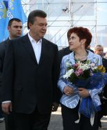 Viktor Yanukovich and Lyudmila Yanukovich