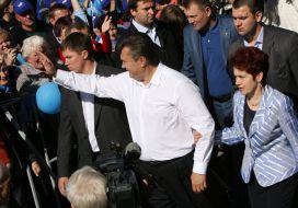 Viktor Yanukovich and Lyudmila Yanukovich