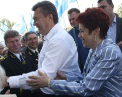 Viktor Yanukovich and Lyudmila Yanukovich