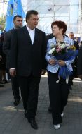 Viktor Yanukovich and Lyudmila Yanukovich