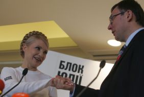 Совместная пресс-конференция Луценко и Тимошенко