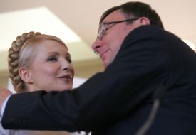 Совместная пресс-конференция Луценко и Тимошенко