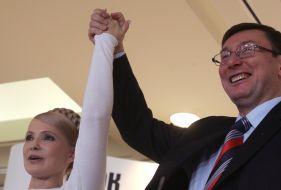 Совместная пресс-конференция Луценко и Тимошенко