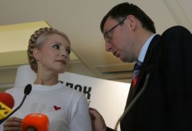 Совместная пресс-конференция Луценко и Тимошенко