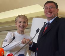 Совместная пресс-конференция Луценко и Тимошенко