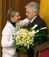 Владимир Литвин и Юлия Тимошенко