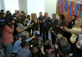 Viktor Pinchuk and Jeff Koons
