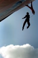 Performance of Jochen Schweizer’s troupe
