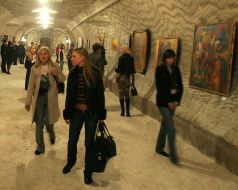 Выставка живописи в соляной шахте ГПО ”Артемсоль”