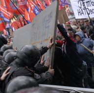 Митинг против празднования 65-й годовщины УПА
