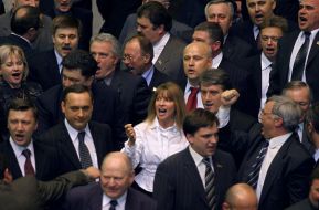 Nasha Ukraina and BYUT politic blocs deputies