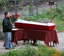 Funerals of Evgeniy Garashchenko  in Dnepropetrovsk