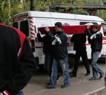 Funerals of Evgeniy Garashchenko  in Dnepropetrovsk