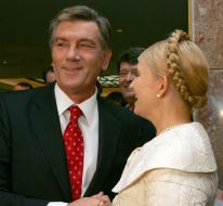 Yuliya Timoshenko and Viktor Yushchenko