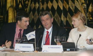 Yuliya Timoshenko and Viktor Yushchenko and Mikhail Saakashvili