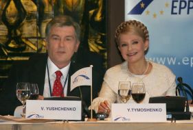 Yuliya Timoshenko and Viktor Yushchenko
