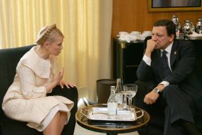 Yuliya Timoshenko and Jose Manuel Barroso