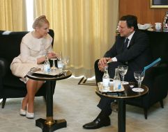 Yuliya Timoshenko and Jose Manuel Barroso
