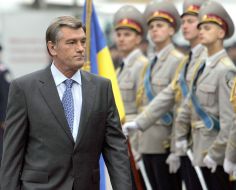 Meeting of Viktor Yushchenko with the personnel of the Internal troops