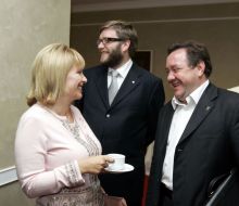 Katerina Yushchenko, Andrey Miroshnichenko and Bogdan Benyuk