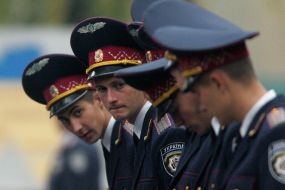 Meeting of Viktor Yushchenko with the personnel of the Internal troops