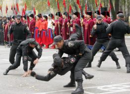 Meeting of Viktor Yushchenko with the personnel of the Internal troops