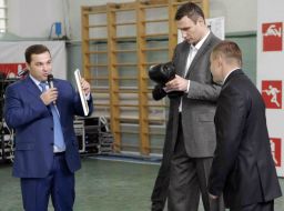 Aleksandr Glus and Vitaliy Klichko