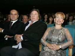 Katerina Yushchenko,  Yusef Hares and Gerard Depardieu