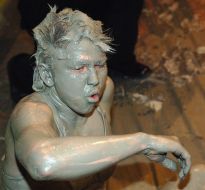 Participant of womanish fights without rules