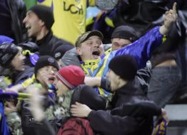 Football. The match of «Dynamo» (Kiev) - «Metallist» (Kharkov)