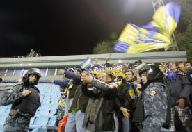 Football. The match of «Dynamo» (Kiev) - «Metallist» (Kharkov)